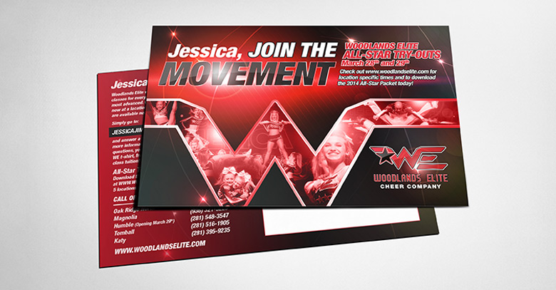 Direct mail customized design printing and fulfillment.